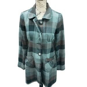 Susina Black and Gray Blazer with Notched Lapel